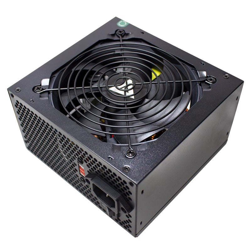 APEVIA VENUS450W 450W ATX Power Supply with Auto-Thermally Controlled 120mm Fan, 115/230V Switch, All Protections - Image 1